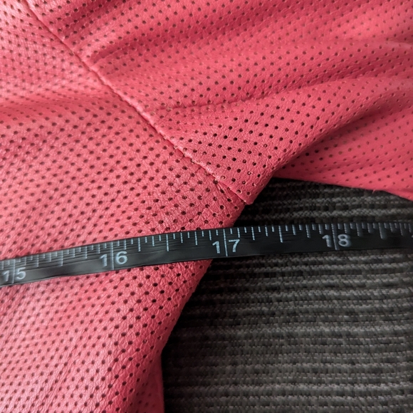 Sheepskin Leather Moto Jacket Pink Small - Picture 8 of 8